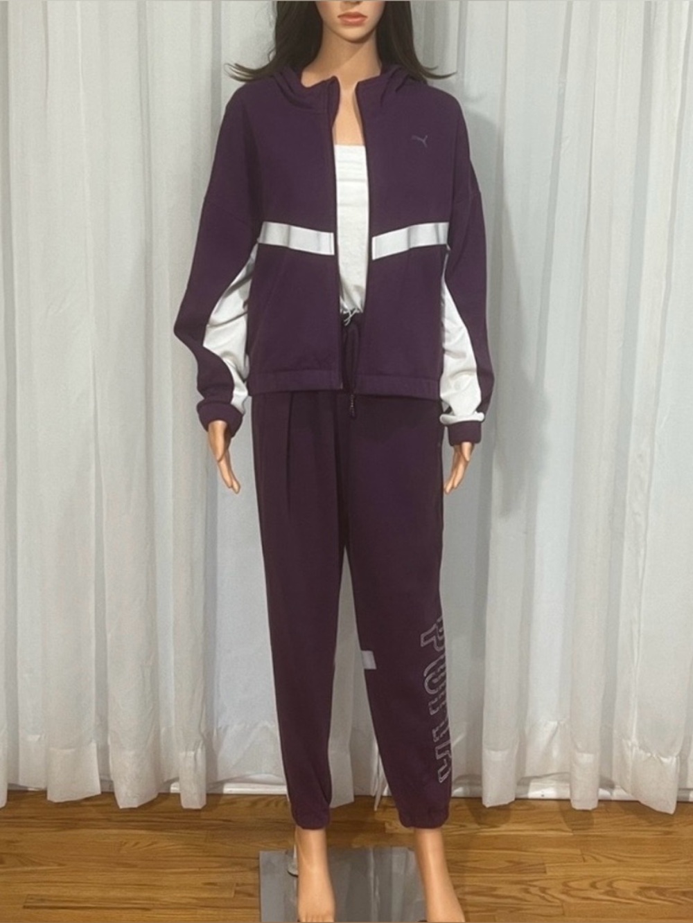 Puma Purple and White Tracksuit